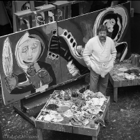 Karel Appel in zijn atelier • Karel Appel dans son atelier,  Paris 1975